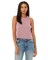 BELLA+CANVAS Ladies Racerback Cropped Tank for Workout, Casual Wear & Streetwear Lightweight Athletic Top